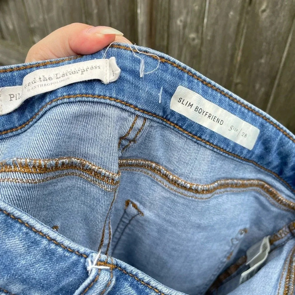 PILCRO AND THE LETTERPRESS SLIM BOYFRIEND JEANS - Picture 3 of 4